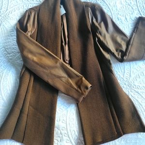 Faux Leather Fashion Jacket (Never Wor